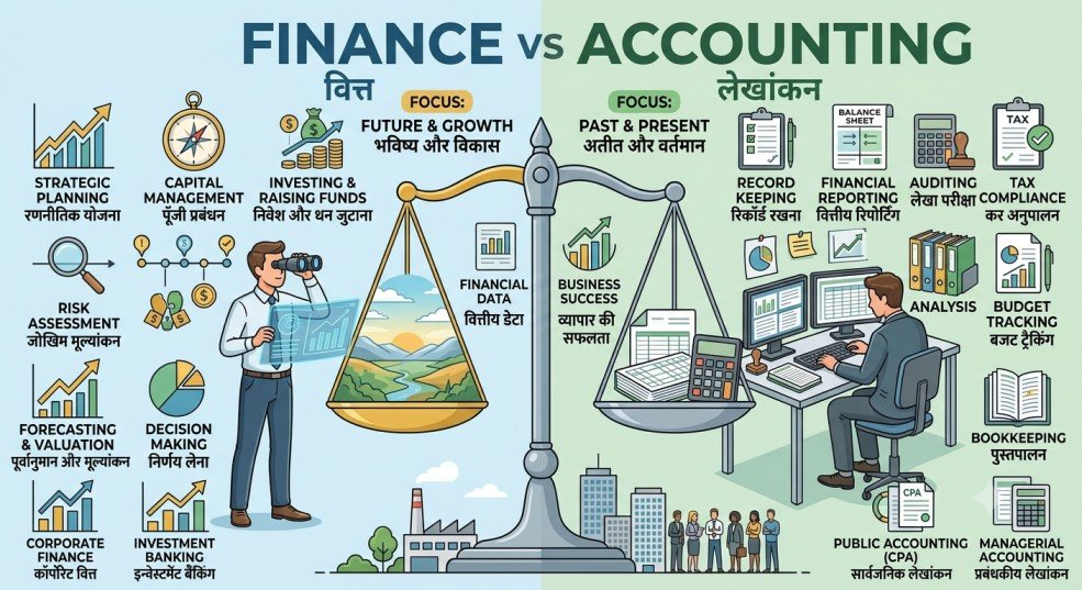 Finance vs accounting