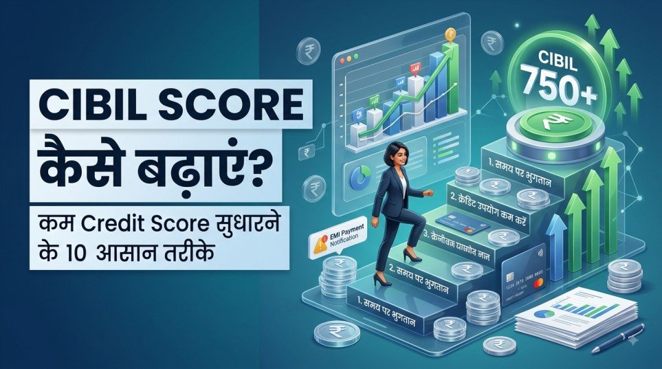 सिबिल स्कोर कैसे बढ़ाएं